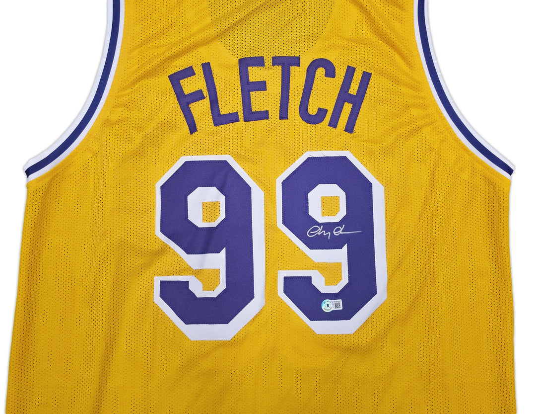 Fletch Chevy Chase Signed Yellow Jersey Beckett BAS QR