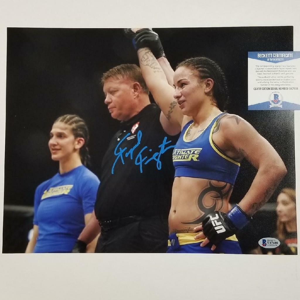 Raquel Pennington signed 11x14 Photo UFC MMA Autograph ~ Beckett BAS COA