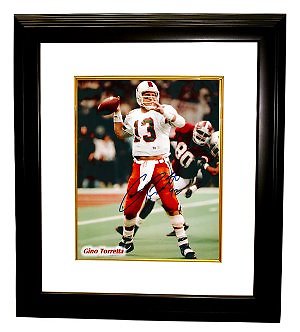 Gino Torretta signed Miami Hurricanes 8x10 Photo w/ '92 Custom Framed (Heisman)