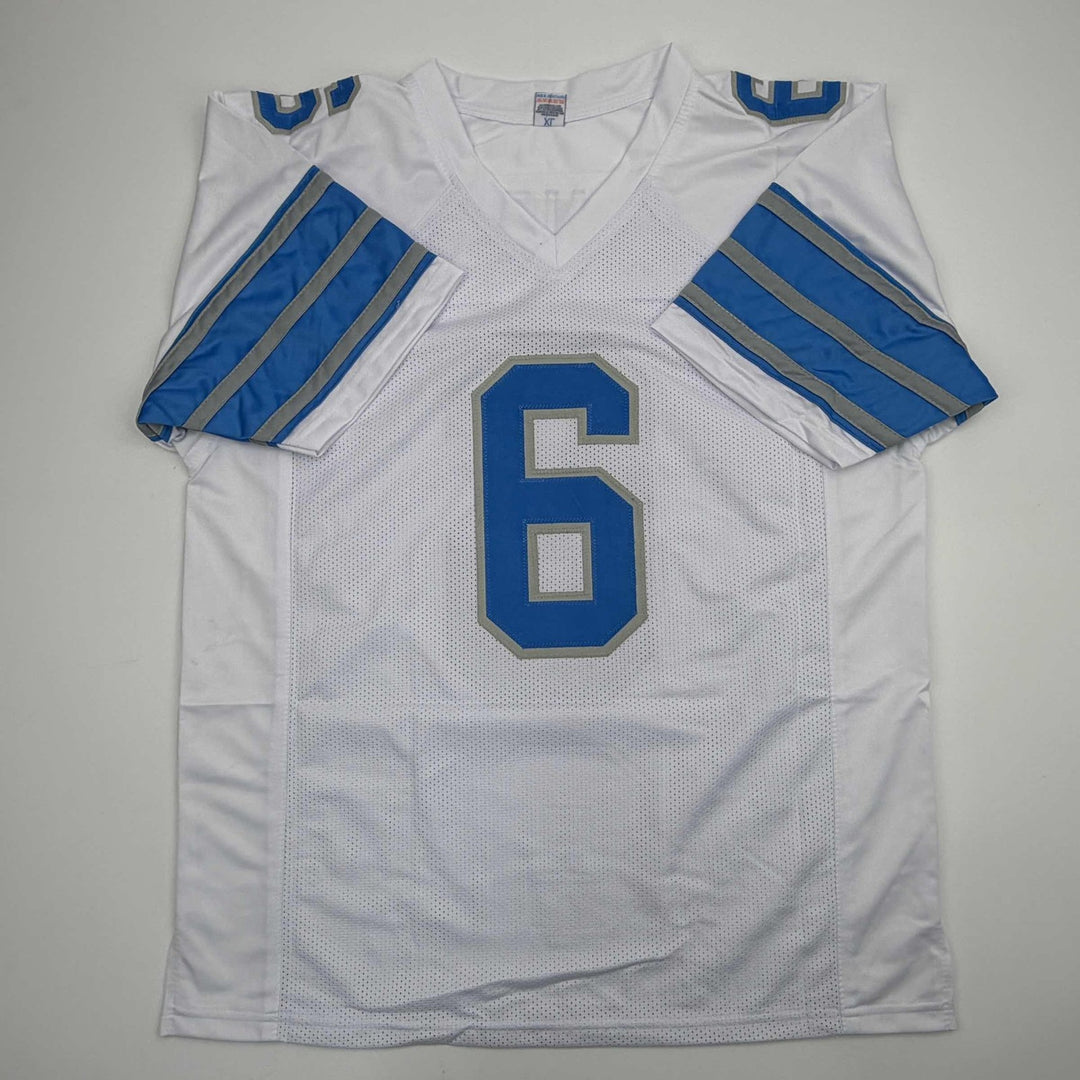 Autographed/Signed Terrion Arnold Detroit White Jersey Beckett BAS COA