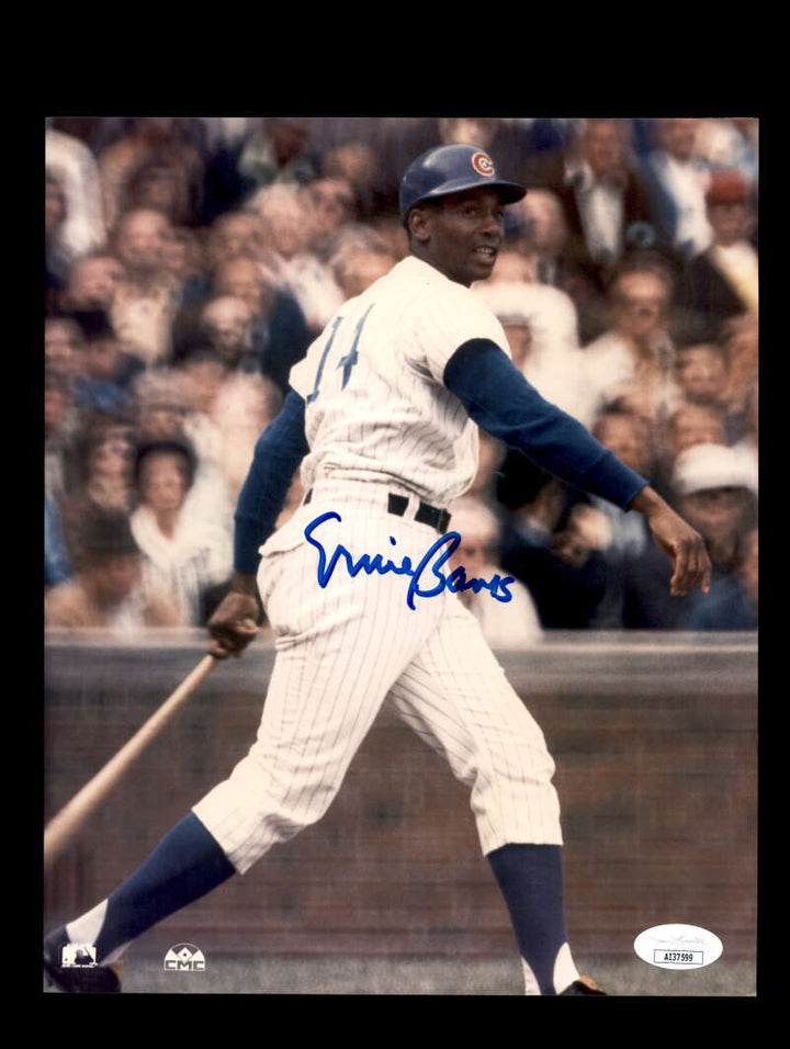 Ernie Banks JSA Coa Signed  8x10 Photo Autographed Cubs