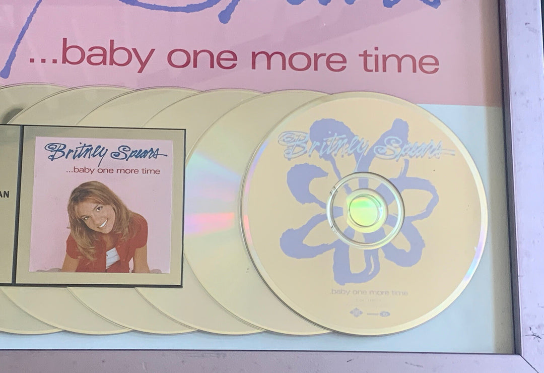 Britney Spears Original RIAA Multi Platinum Award Baby One More Time Jive Framed