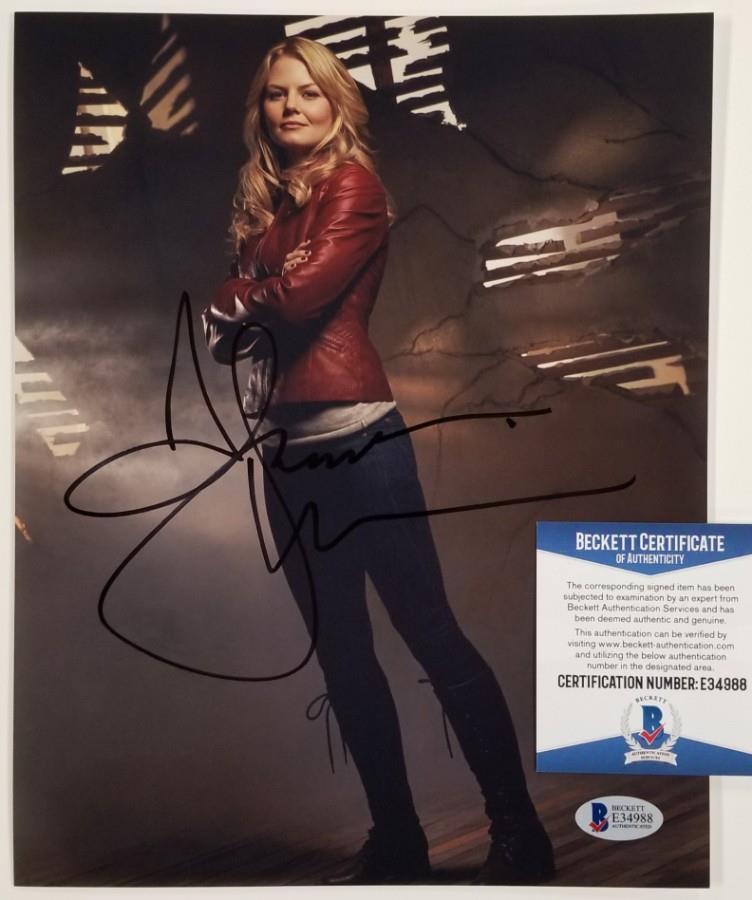 JENNIFER MORRISON Signed 8x10 Photo #1 Once Upon a Time Actress~ Beckett BAS COA
