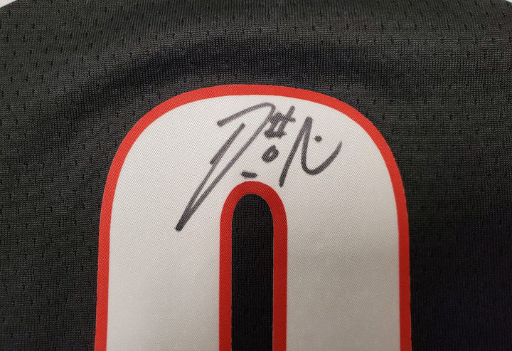 Portland Trail Blazers Damian Lillard Signed Black Nike Jersey Size M Beckett