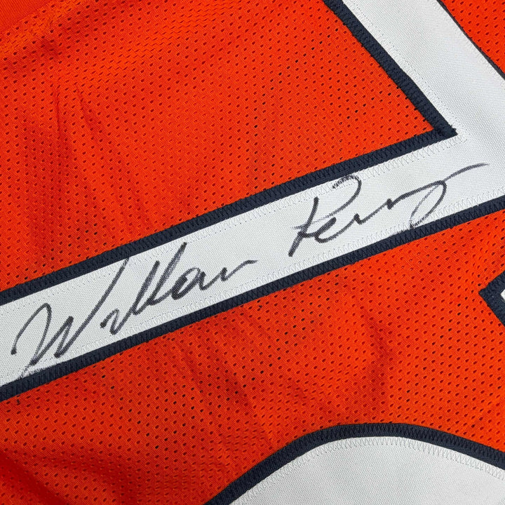 Autographed/Signed William Perry The Refrigerator Chicago Orange Jersey JSA COA