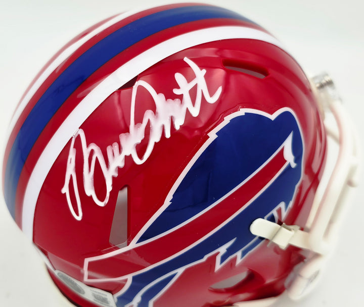Bruce Smith Signed Buffalo Bills Red 1987-2001 Throwback Speed Mini Helmet