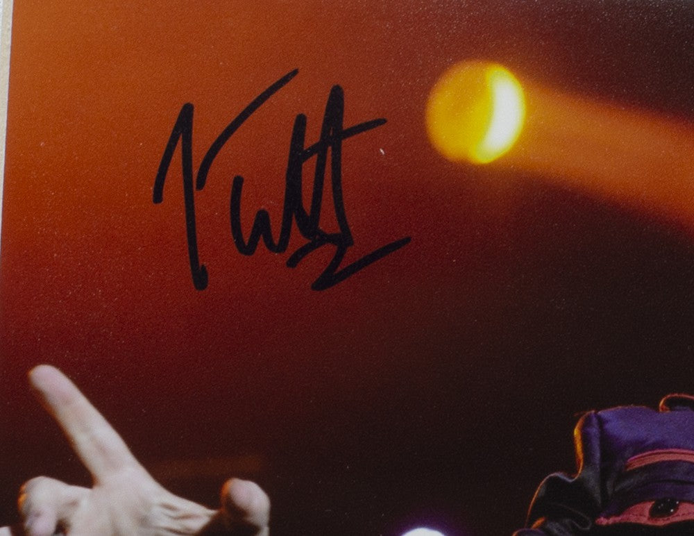 Joe Elliott Signed Framed 8x10 Def Leppard Photo JSA ITP