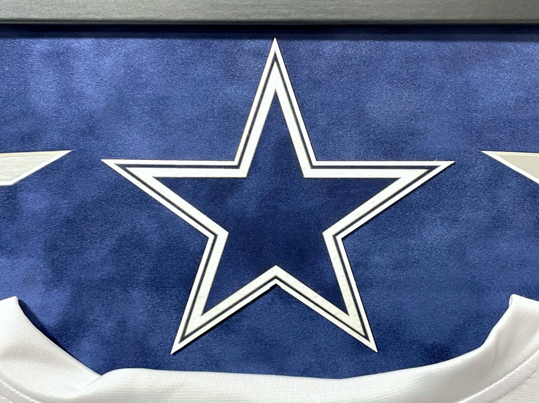 Emmitt Smith Autographed Dallas Cowboys Jersey Framed BAS Prova Signed White