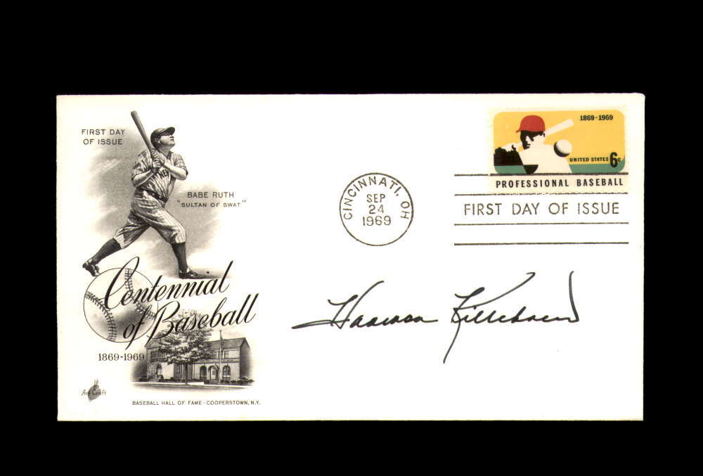 Harmon Killebrew PSA DNA Signed 1969 Centennial First Day Cover Cache FDC Autogr