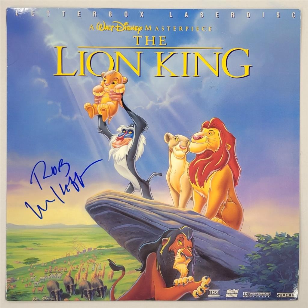 Rob Minkoff signed Disney The Lion King Soundtrack Cover autograph ~ Beckett BAS
