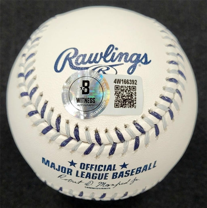 Shigetoshi Hasegawa signed Kanji Mariners Team Stitch Baseball auto BAS Beckett