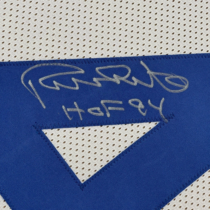 Framed Signed Randy White HOF 94 35x39 Dallas White Jersey JSA COA