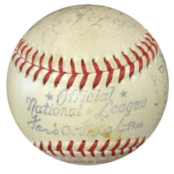 1948 New York Giants Signed NL Baseball 19 Sigs Johnny Mize PSA/DNA