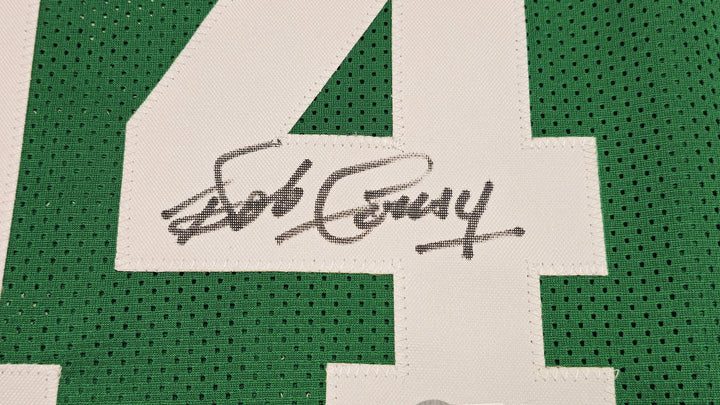 Boston Celtics Bob Cousy Signed Green Jersey Beckett Witness