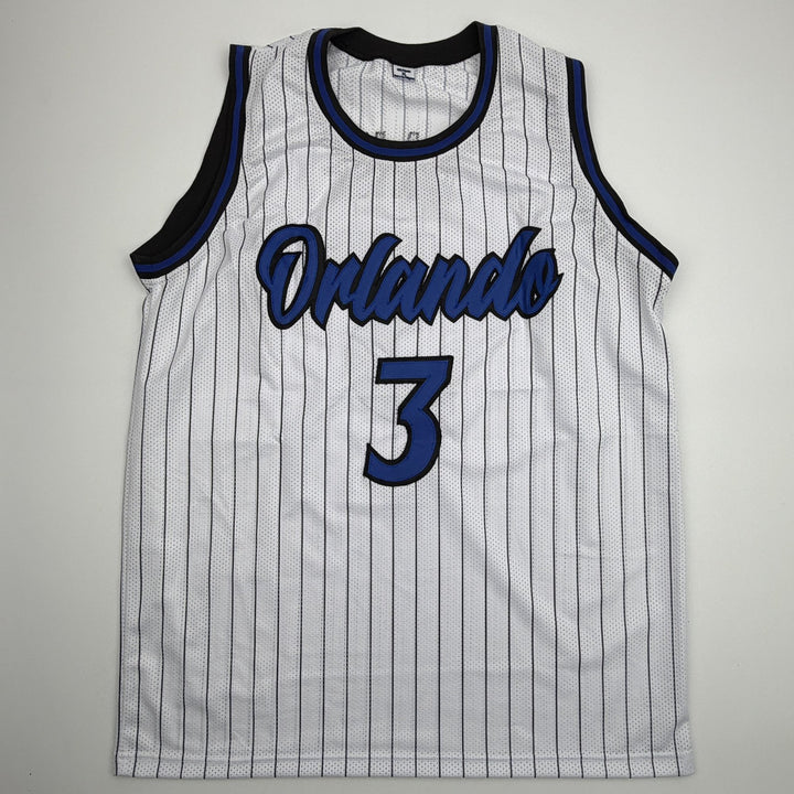 Autographed/Signed Desmond Bane Orlando White Pinstripe Jersey Beckett BAS COA