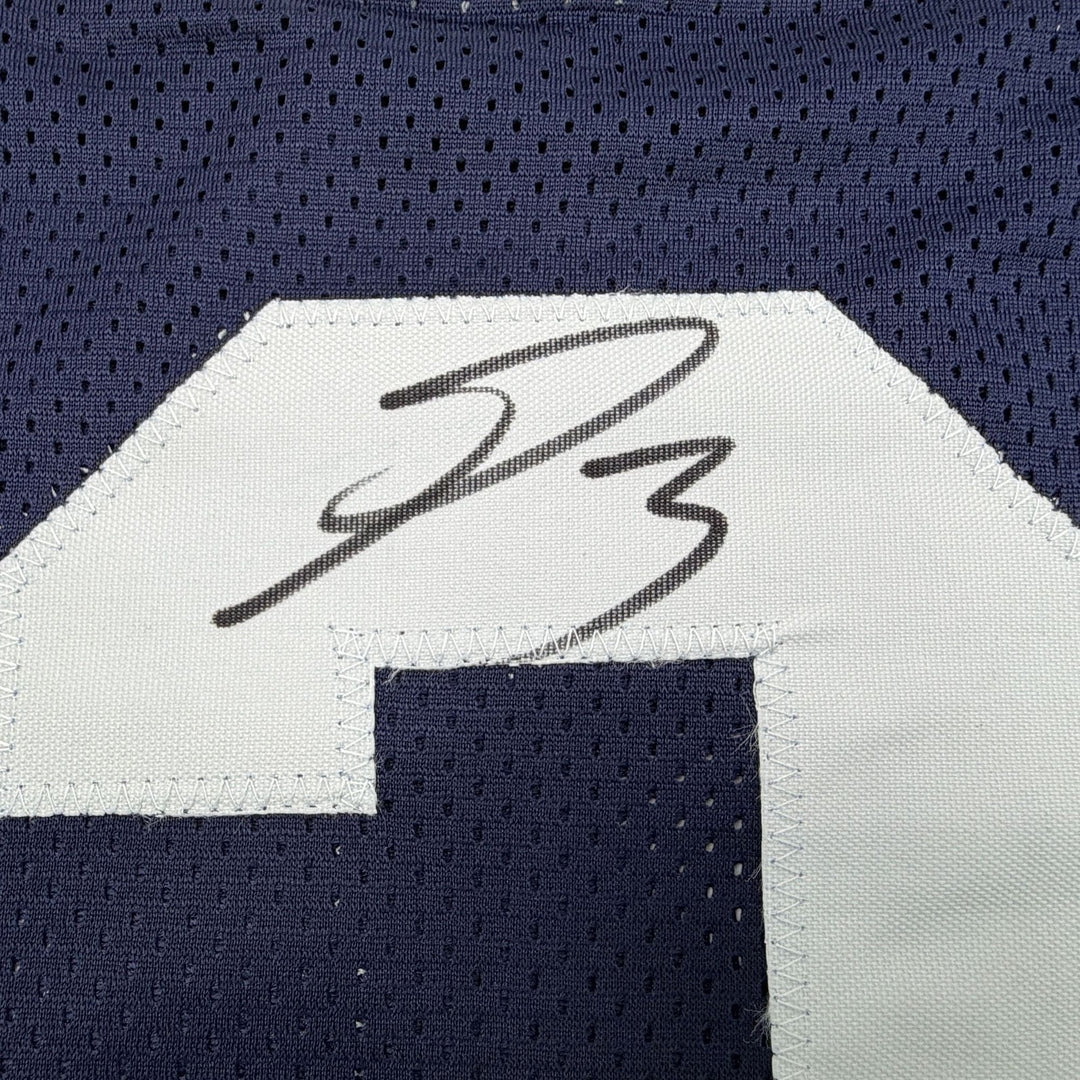 Autographed/Signed George Pickens Dallas Thanksgiving Football Jersey JSA COA