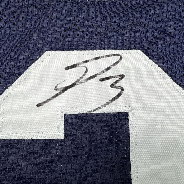 Autographed/Signed George Pickens Dallas Thanksgiving Football Jersey JSA COA