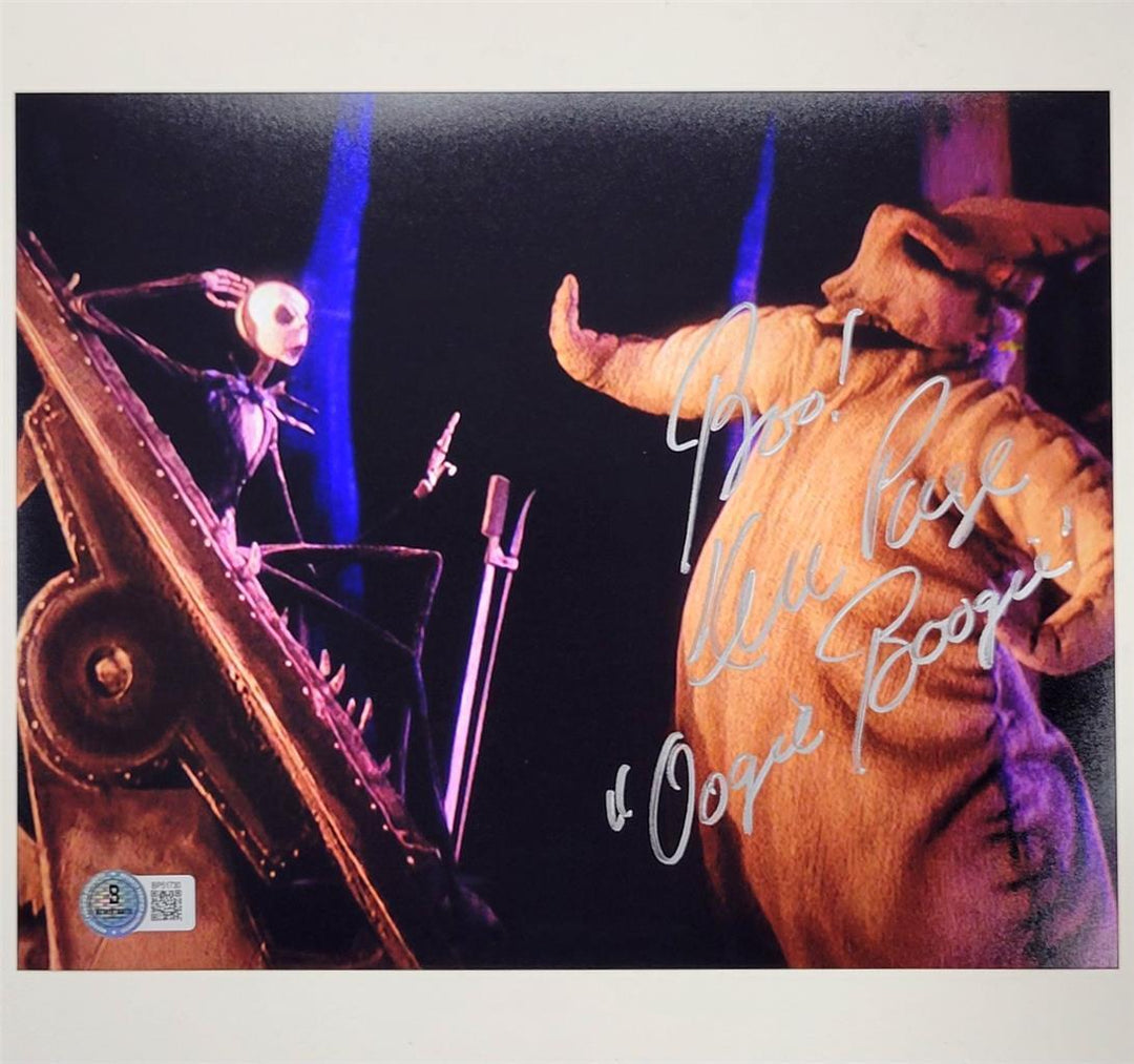 Ken Page signed Oogie Nightmare Before Christmas 8x10 Photo auto Beckett BAS
