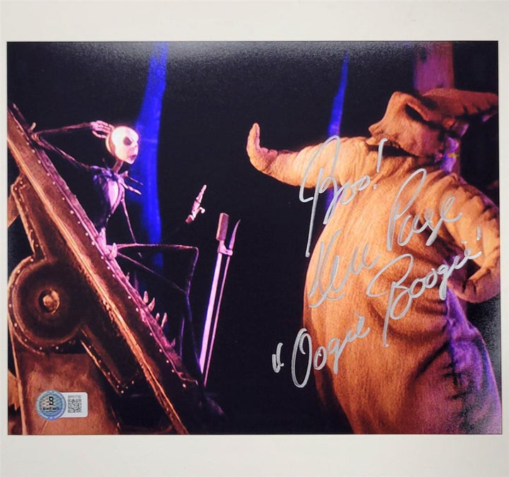 Ken Page signed Oogie Nightmare Before Christmas 8x10 Photo auto Beckett BAS