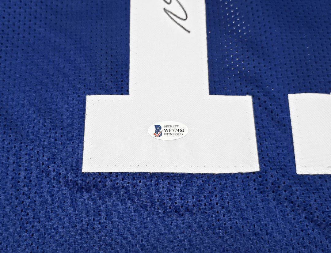 Los Angeles Rams Davante Adams Signed Blue Jersey Beckett Witness