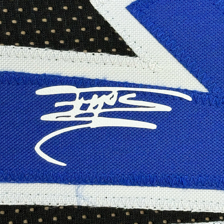 Framed Facsimile Autographed Tracy McGrady 33x42 Black Reprint Laser Auto Jersey