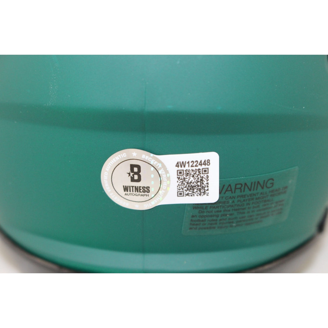 AJ Brown Autographed Philadelphia Eagles Rave Mini Helmet Beckett Witness 54026