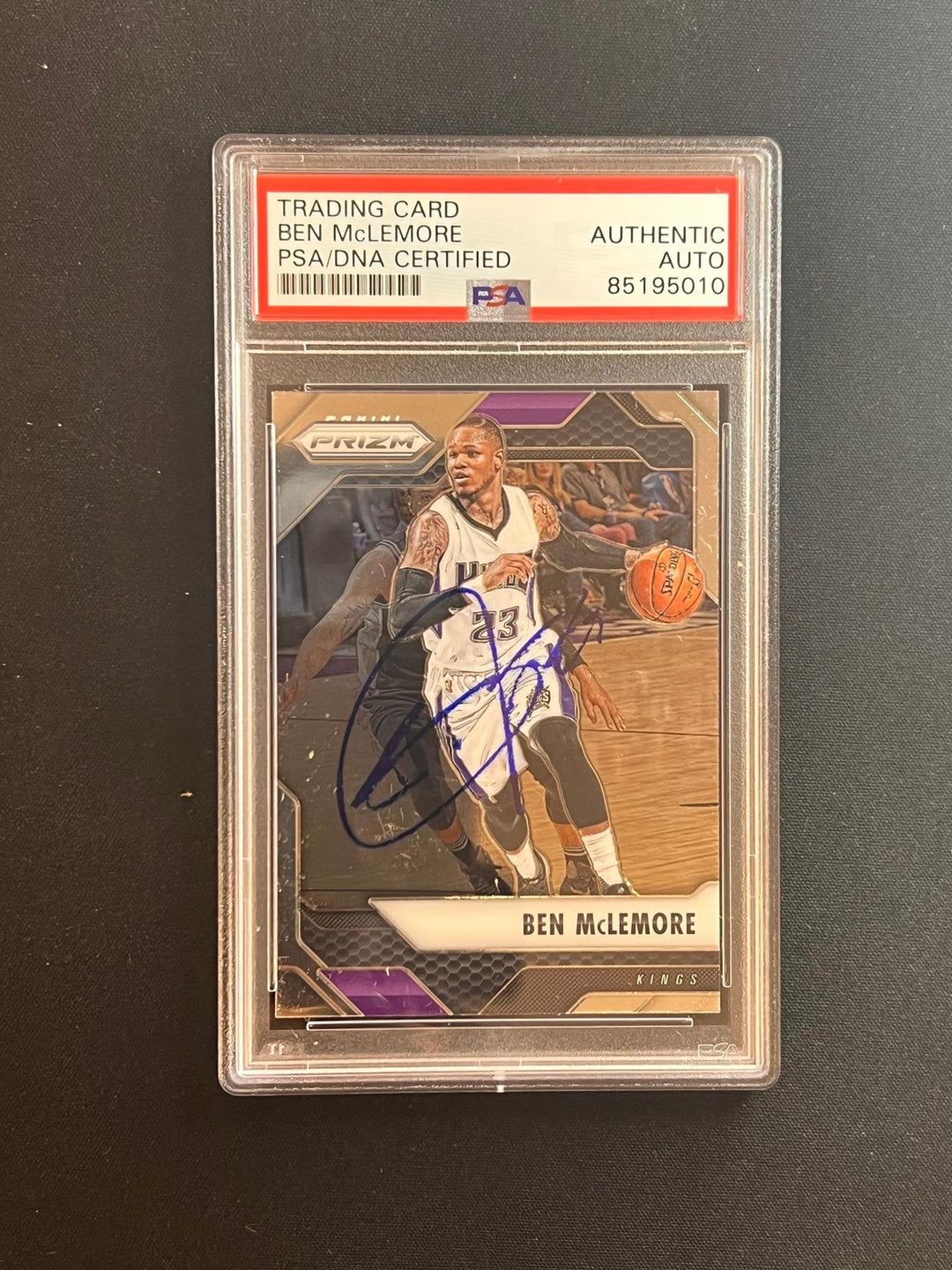 2016-17 Panini Prizm #116 Ben McLemore Signed Card AUTO PSA Slabbed Kings