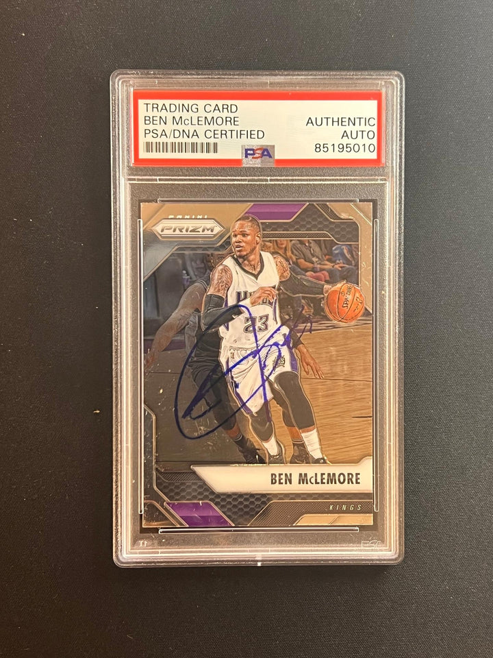 2016-17 Panini Prizm #116 Ben McLemore Signed Card AUTO PSA Slabbed Kings