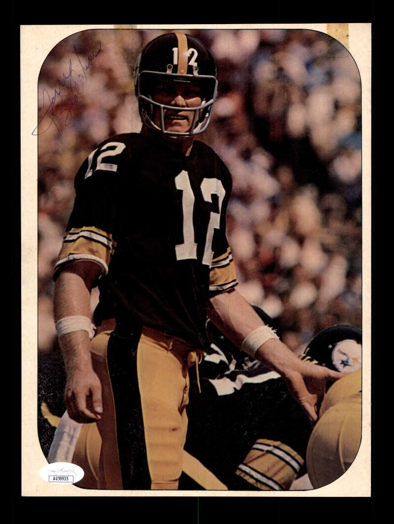 Terry Bradshaw JSA Autograph 2 8x10 Signed Vintage Photo 1970's Steelers