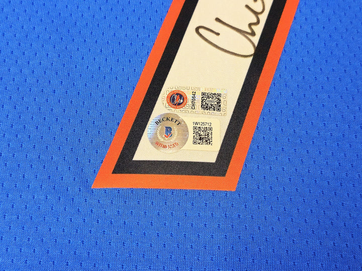 Thunder Chet Holmgren Auto Blue Nike Swingman Icon Edition Jersey Sz 52 Beckett