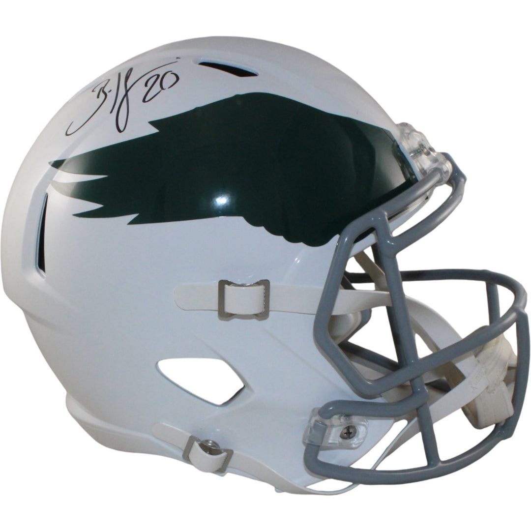 Brian Dawkins Autographed Philadelphia Eagles F/S TB Helmet Beckett WIT 55629