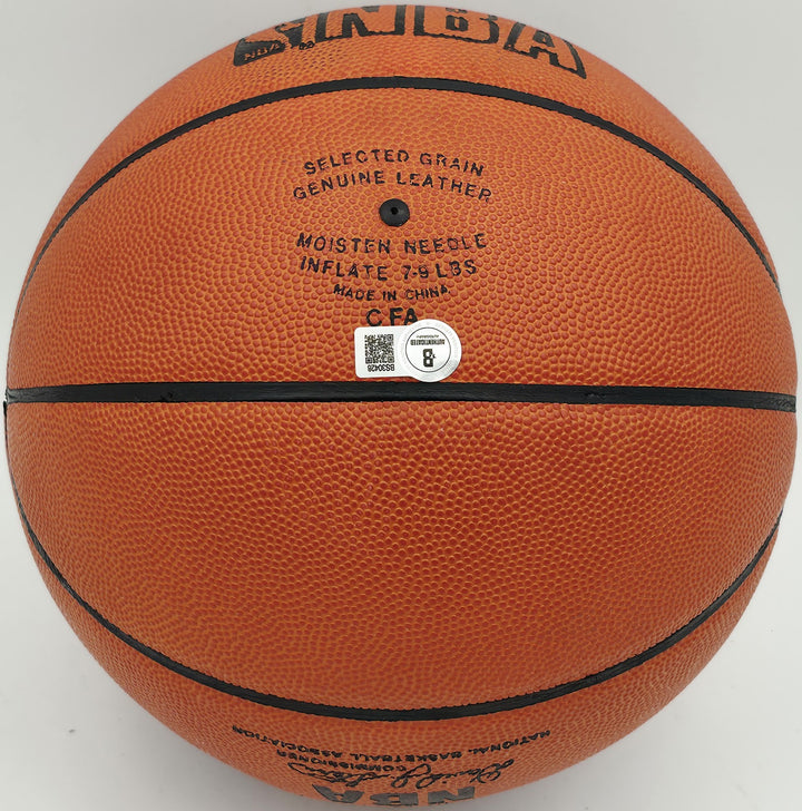 John Havlicek Auto Spalding NBA Leather Game Basketball Celtics UDA Holo Beckett