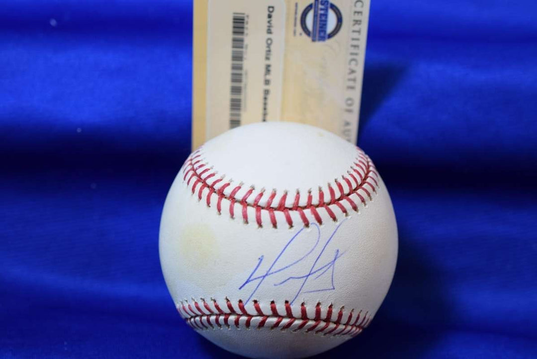 David Ortiz Steiner Signed OML Major League Autograph Baseball