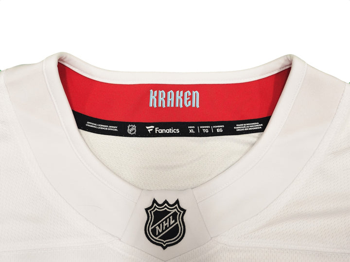 Kraken Joonas Donskoi Auto White Fanatics Breakaway Jersey XL Inaugural Season