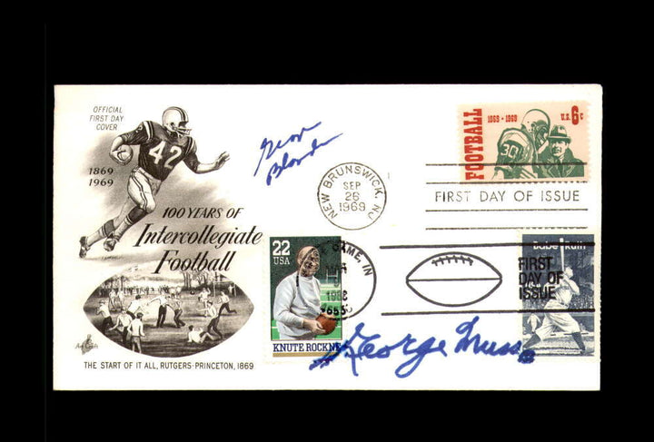 George Musso George Blanda PSA DNA Signed FDC 1969 First Day Cover Cache