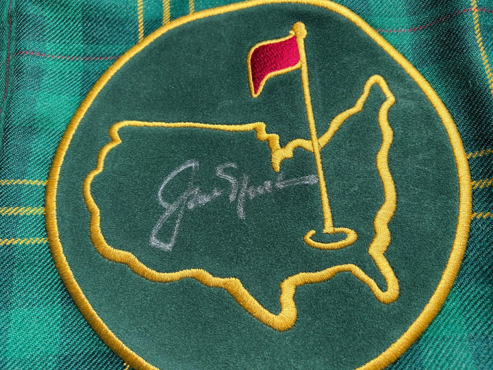 JACK NICKLAUS SIGNED TARTAN 1934 BERKMANS MASTERS FLAG AUGUSTA NATIONAL JSA LOA