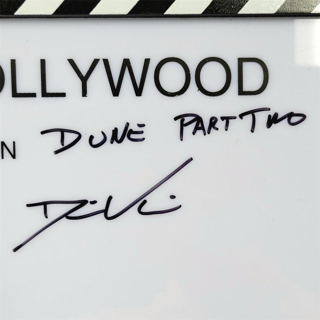 Denis Villeneuve signed "Dune Part Two" Director Clap Board Clapper Beckett BAS