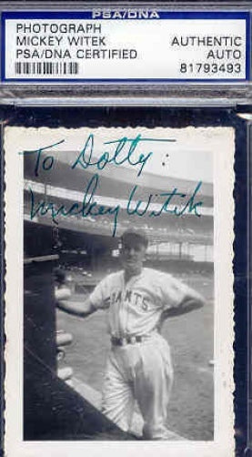 Dave Koslo Signed Original Photo Psa/dna Authentic Autograph