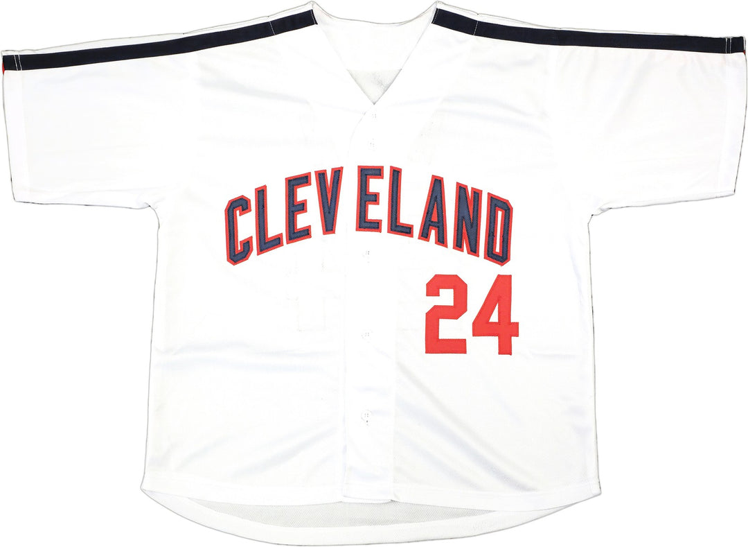 Corbin Bernsen Auto Signed White Jersey Major League Roger Dorn Beckett Witness