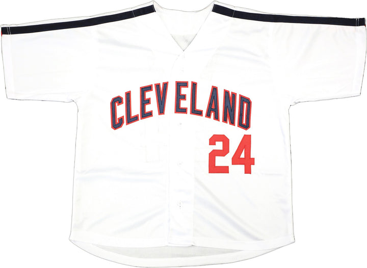 Corbin Bernsen Auto Signed White Jersey Major League Roger Dorn Beckett Witness