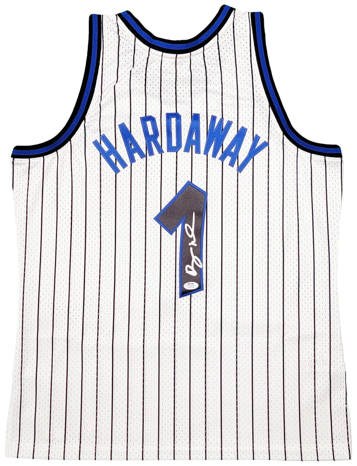 Magic Anfernee Penny Hardaway Auto White Mitchell Ness HWC Swingman Jersey L PSA