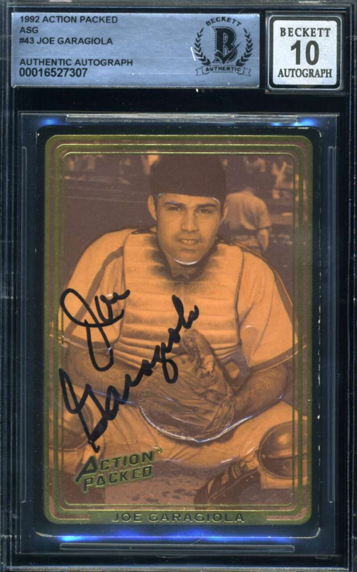 Joe Garagiola Gem Mint 10 Beckett BAS Signed 1992 Action Packed Autograph