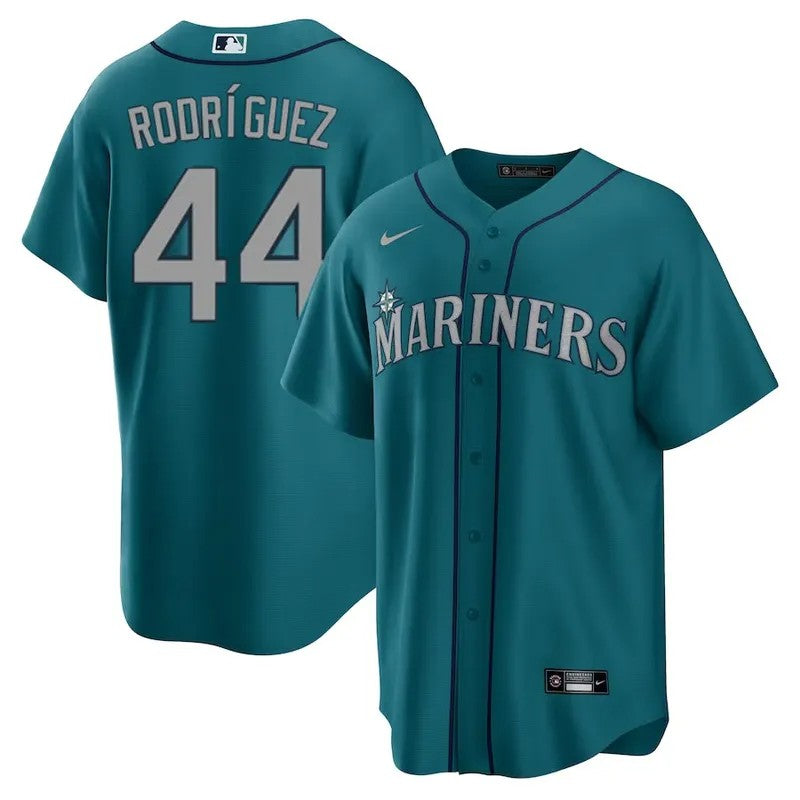 Seattle Mariners Julio Rodriguez Teal Nike Jersey Size L