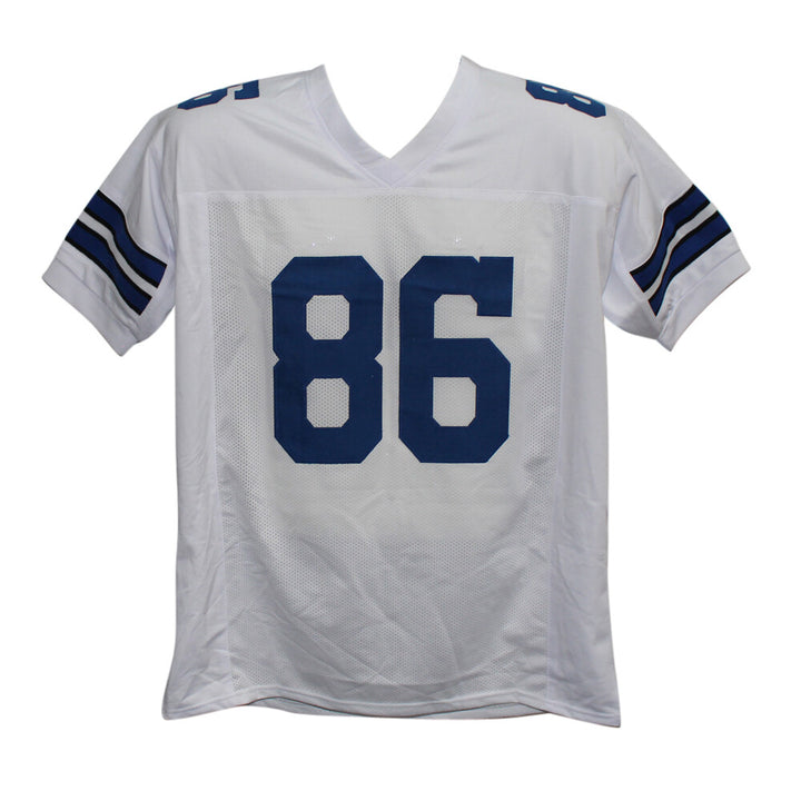 Butch Johnson Autographed/Signed Pro Style White XL Jersey SB Champs BAS 33983