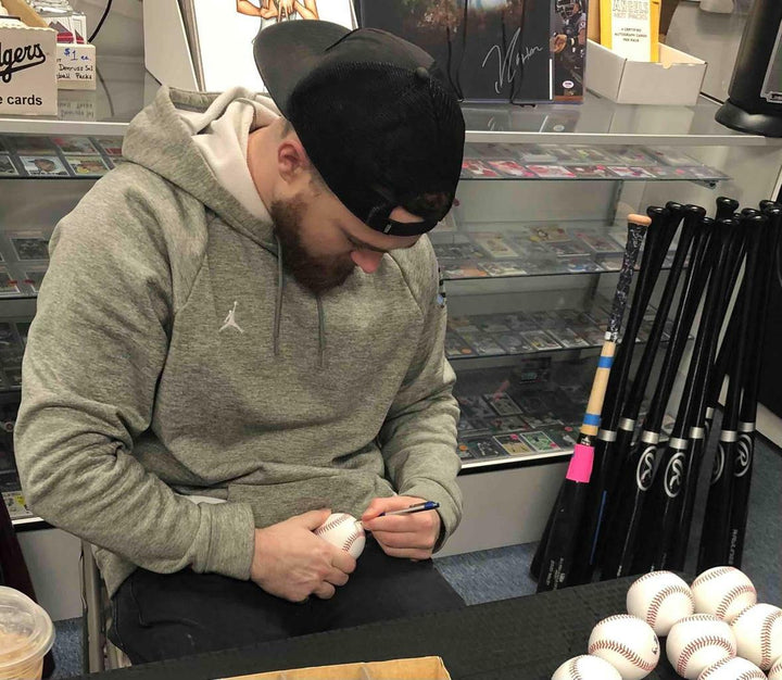Jared Walsh autograph Angels signed MLB Baseball BAS Beckett Witness Hologram