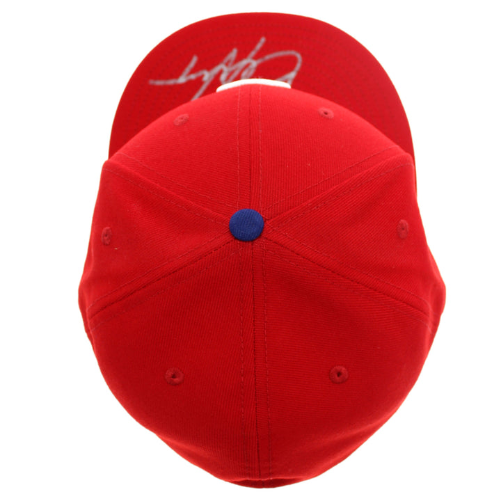 Bryce Harper Autographed Philadelphia Phillies Red Hat Fanatics MLB COA Signed