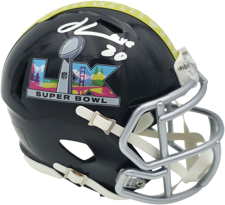 Julian Love Signed Seattle Seahawks Black SB LX Logo Speed Mini Helmet MCS Holo