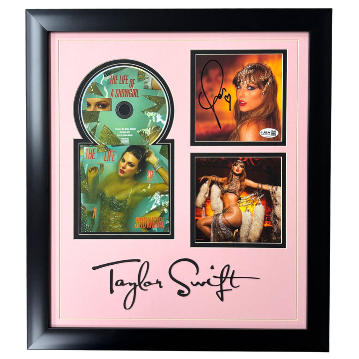 Taylor Swift Autographed Life Of A Showgirl CD Framed Album JSA COA Signed Photo