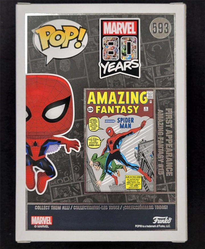 Tobey Maguire signed Spider-Man Marvel 80 Years Funko Pop autograph Beckett BAS