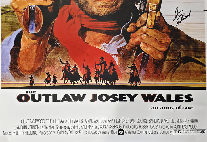 Clint Eastwood Signed 27x40 Outlaw Josey Wales Movie Poster Beckett BAS